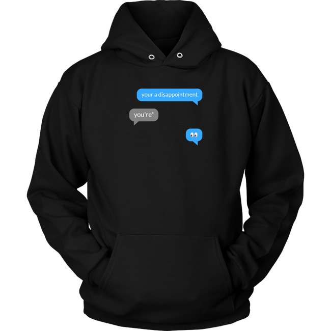 Sassy Text Hoodie Hover Image